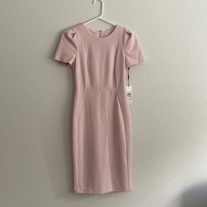 Calvin Klein pale pink dress
